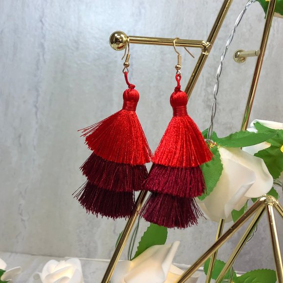 Jewelry - 5/$20 Tassel Layered Earrings